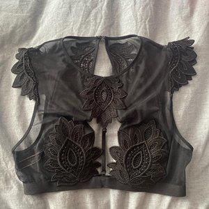 Victoria’s Secret high neck, cap sleeve bralette